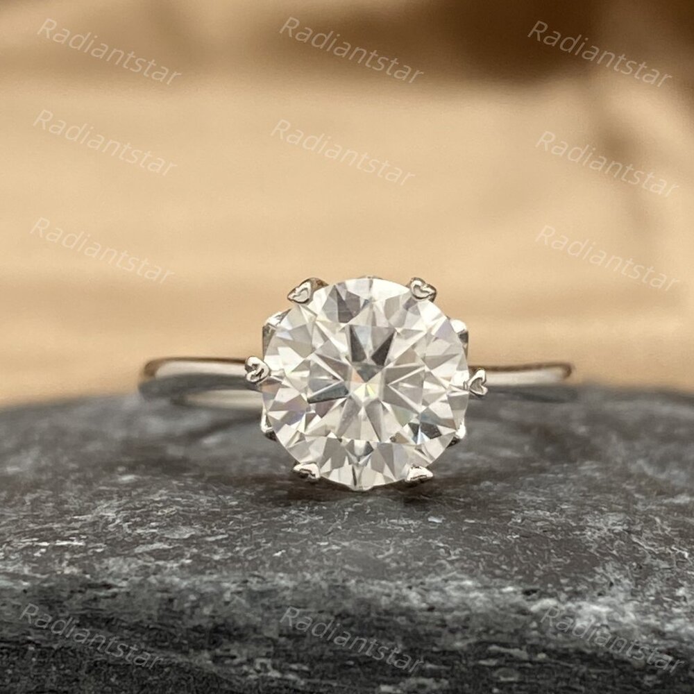NEW Certified 2ct. t.w. Moissanite Snowflake Ring